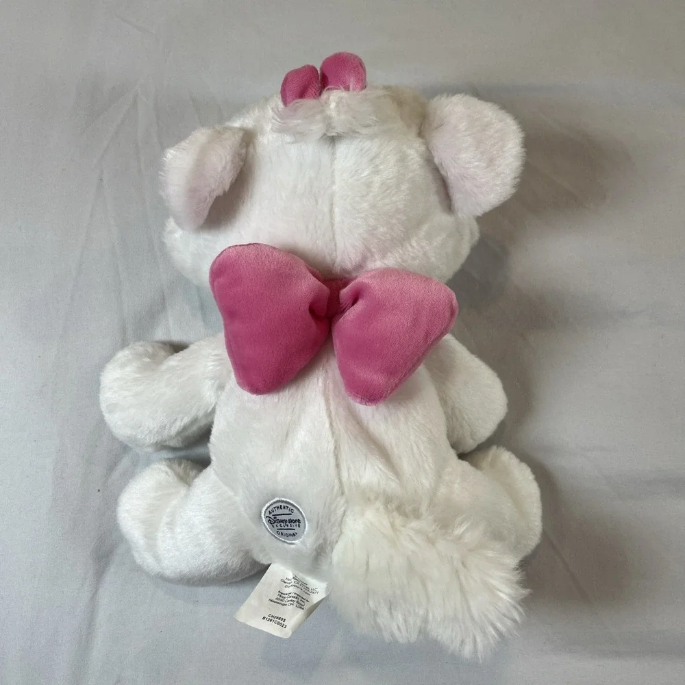 Disney Store Aristocats Marie White Cat Kitty Kitten‎ Plush Stuffed Animal Toy